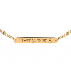 Coordinate Engraved Anklet/Bracelet media 11