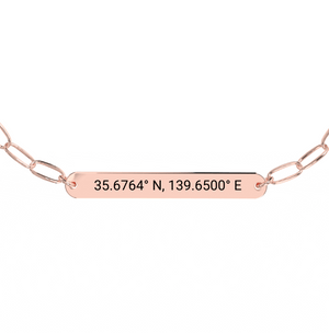 Coordinate Engraved Anklet/Bracelet media 7