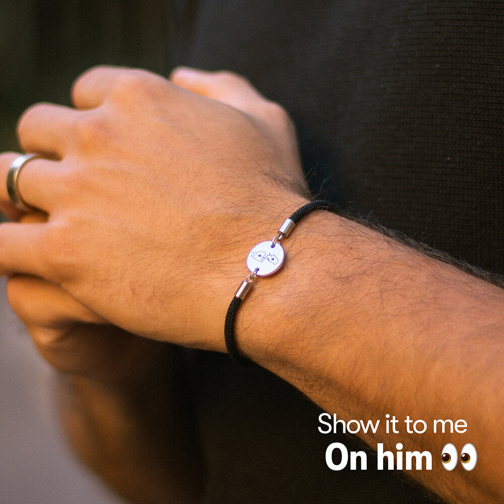 Dual Maps Engraved Bracelet media 6