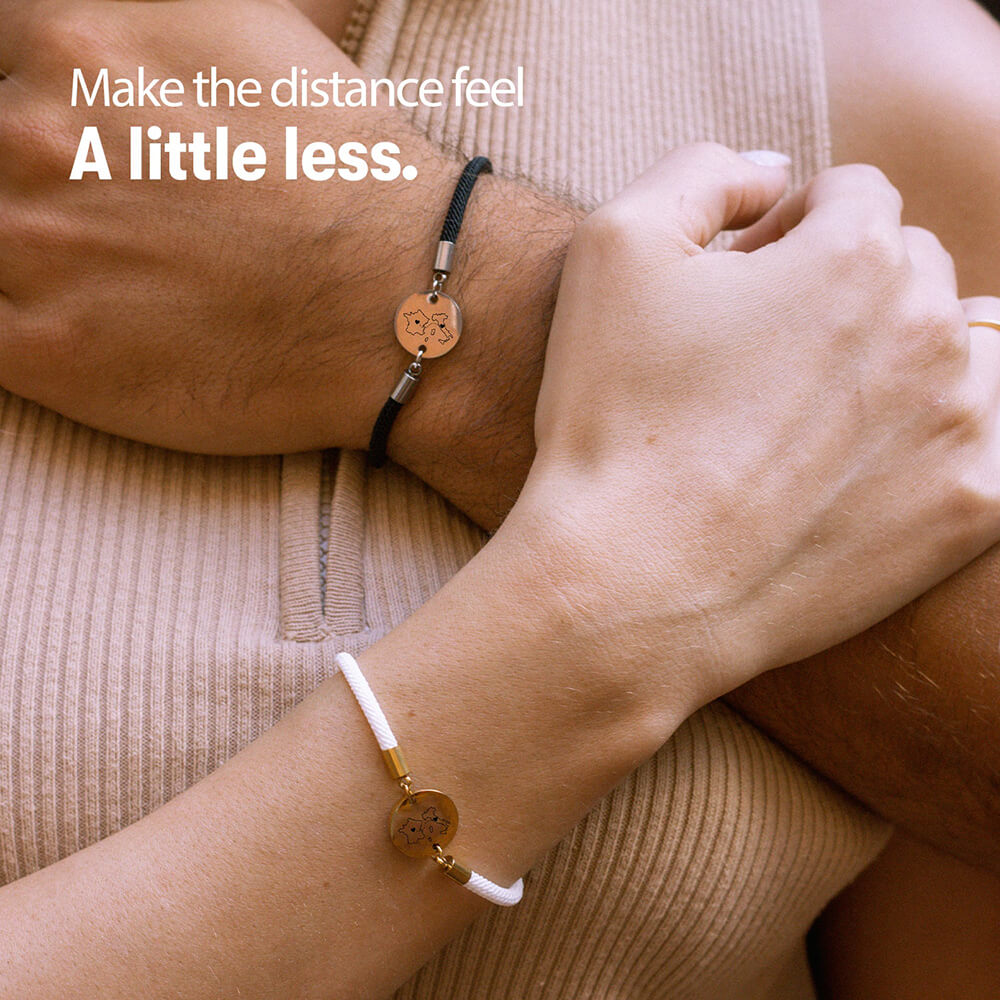 Long Distance Engraved Bracelet media 3