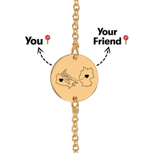 Long Distance Engraved Anklet/Bracelet media 7