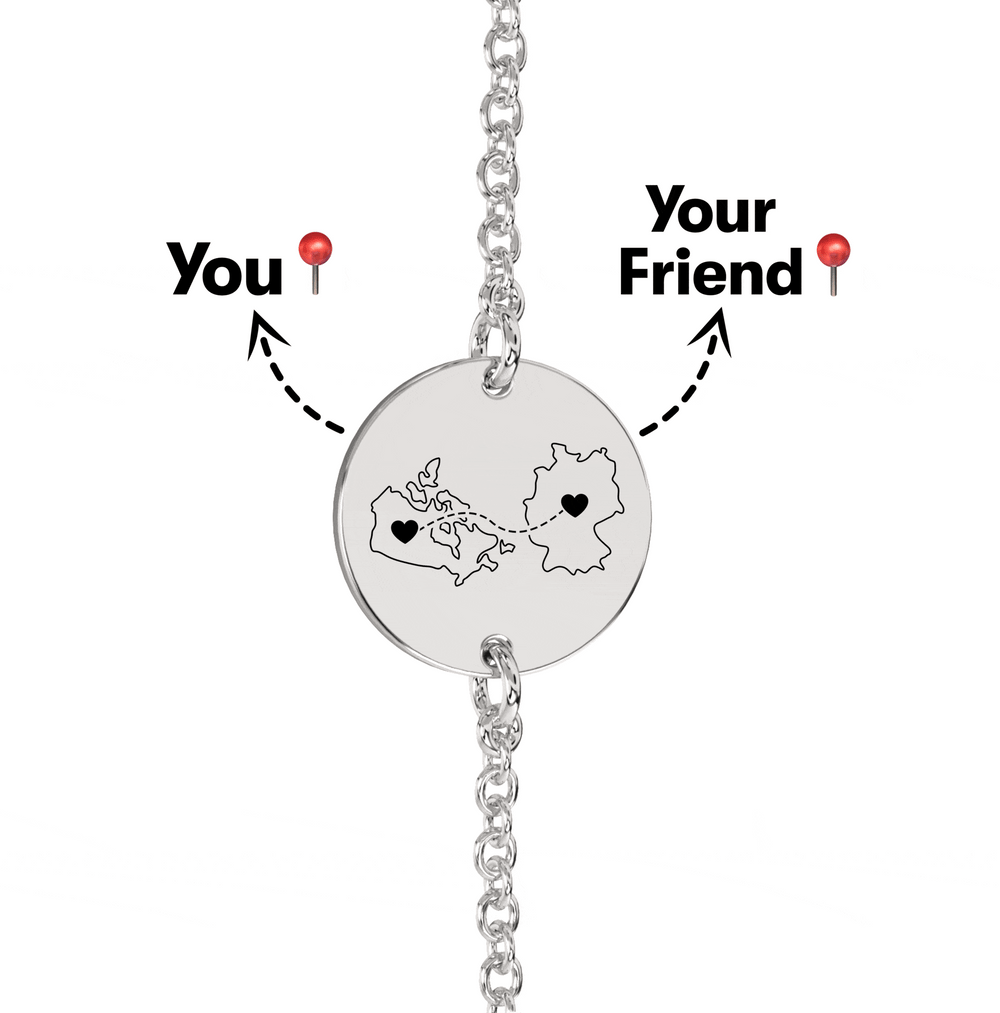 Long Distance Engraved Anklet/Bracelet media 6