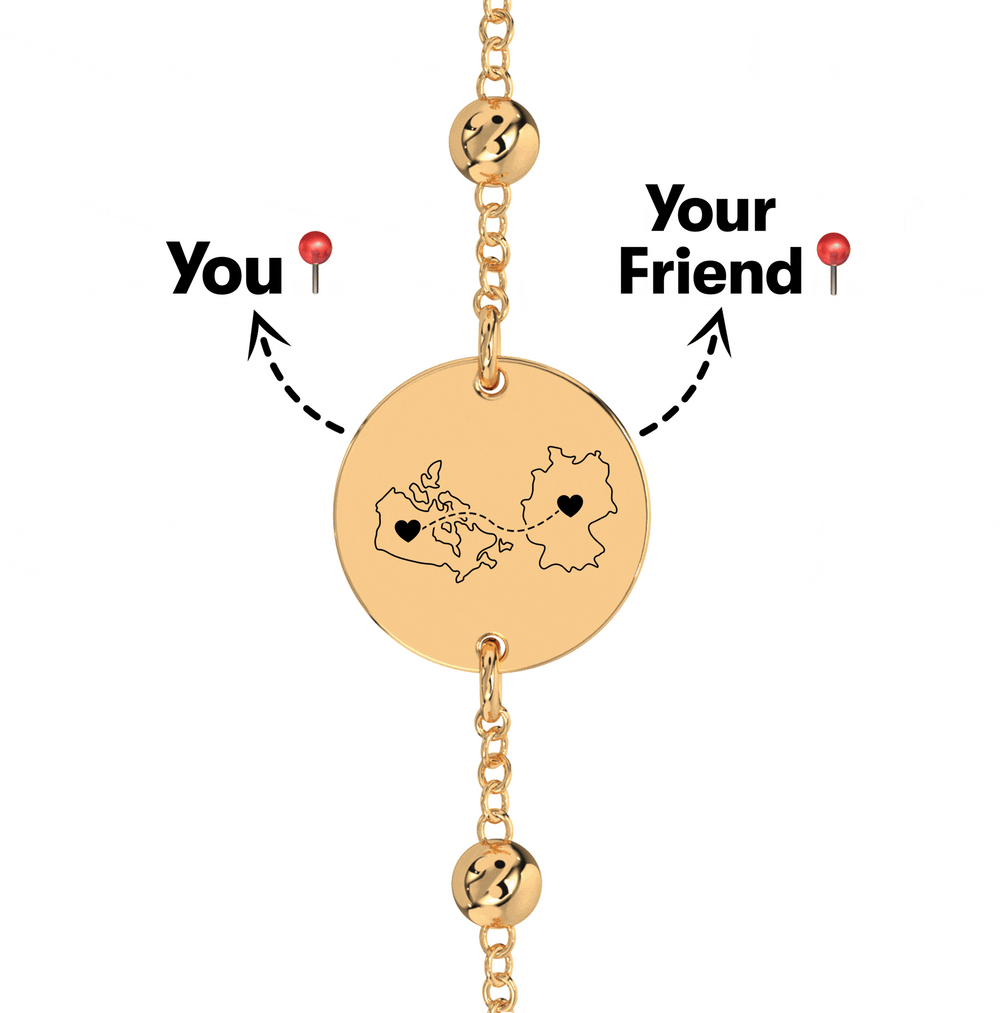 Long Distance Engraved Anklet/Bracelet media 11