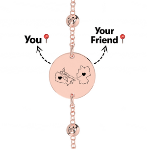 Long Distance Engraved Anklet/Bracelet media 12