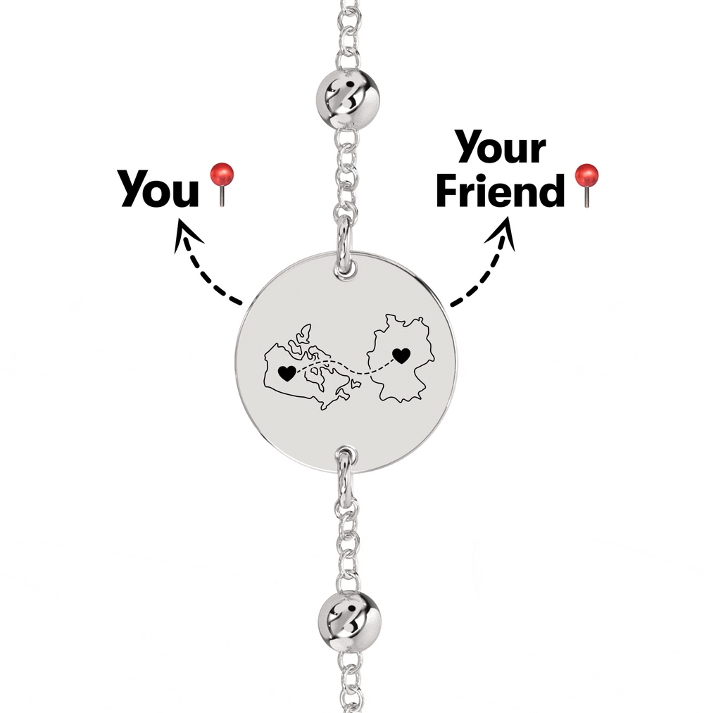 Long Distance Engraved Anklet/Bracelet media 13