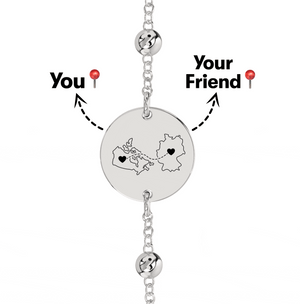 Long Distance Engraved Anklet/Bracelet media 13