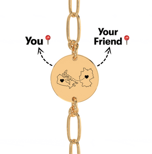 Long Distance Engraved Anklet/Bracelet media 9