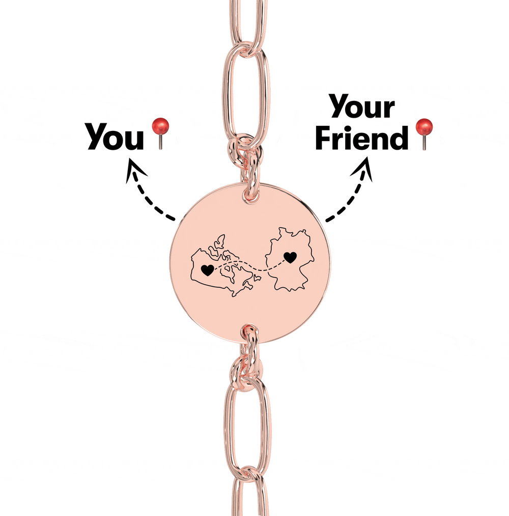 Long Distance Engraved Anklet/Bracelet media 10