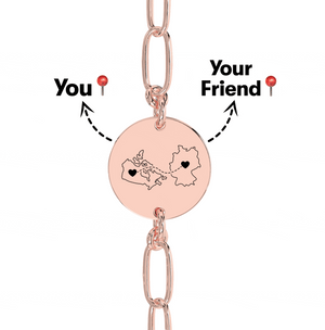 Long Distance Engraved Anklet/Bracelet media 10