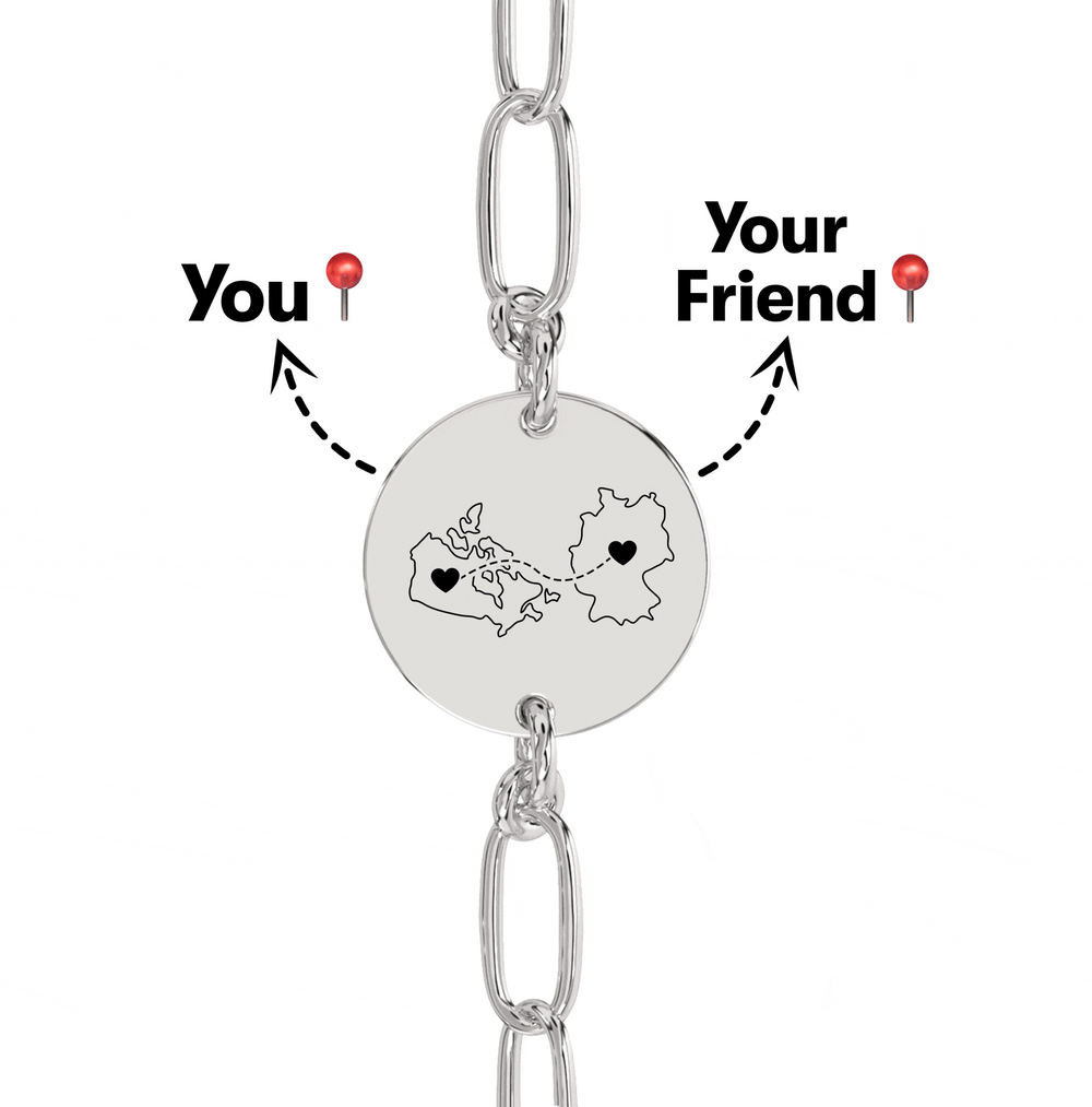 Long Distance Engraved Anklet/Bracelet media 8