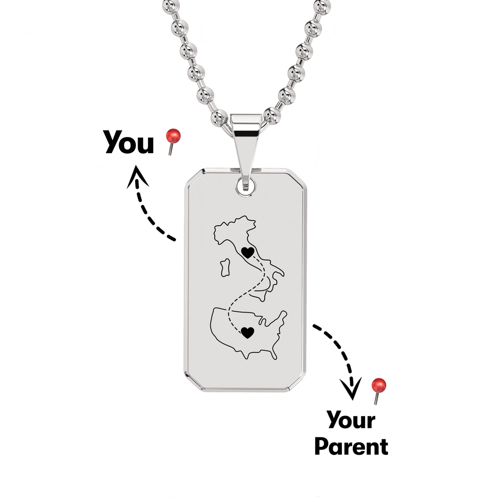 Long Distance Engraved Dogtag Necklace media 6