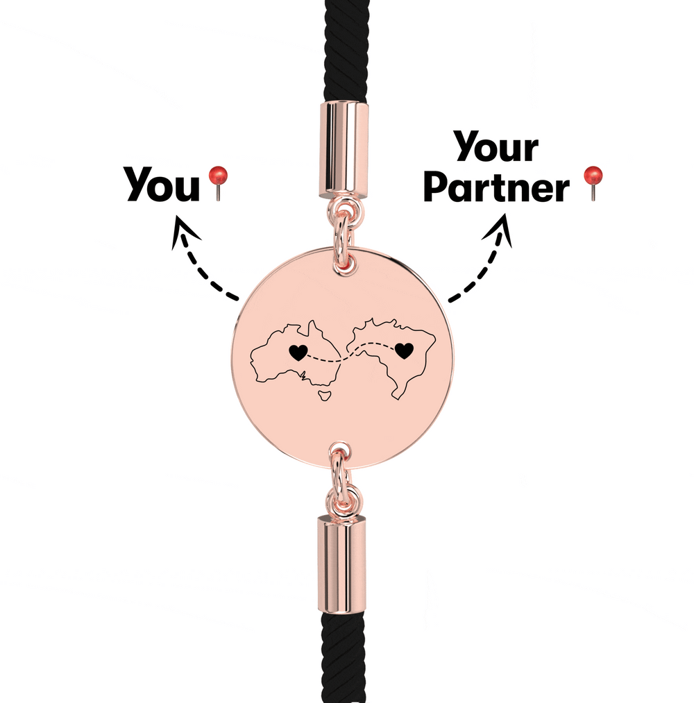 Long Distance Engraved Bracelet media 9