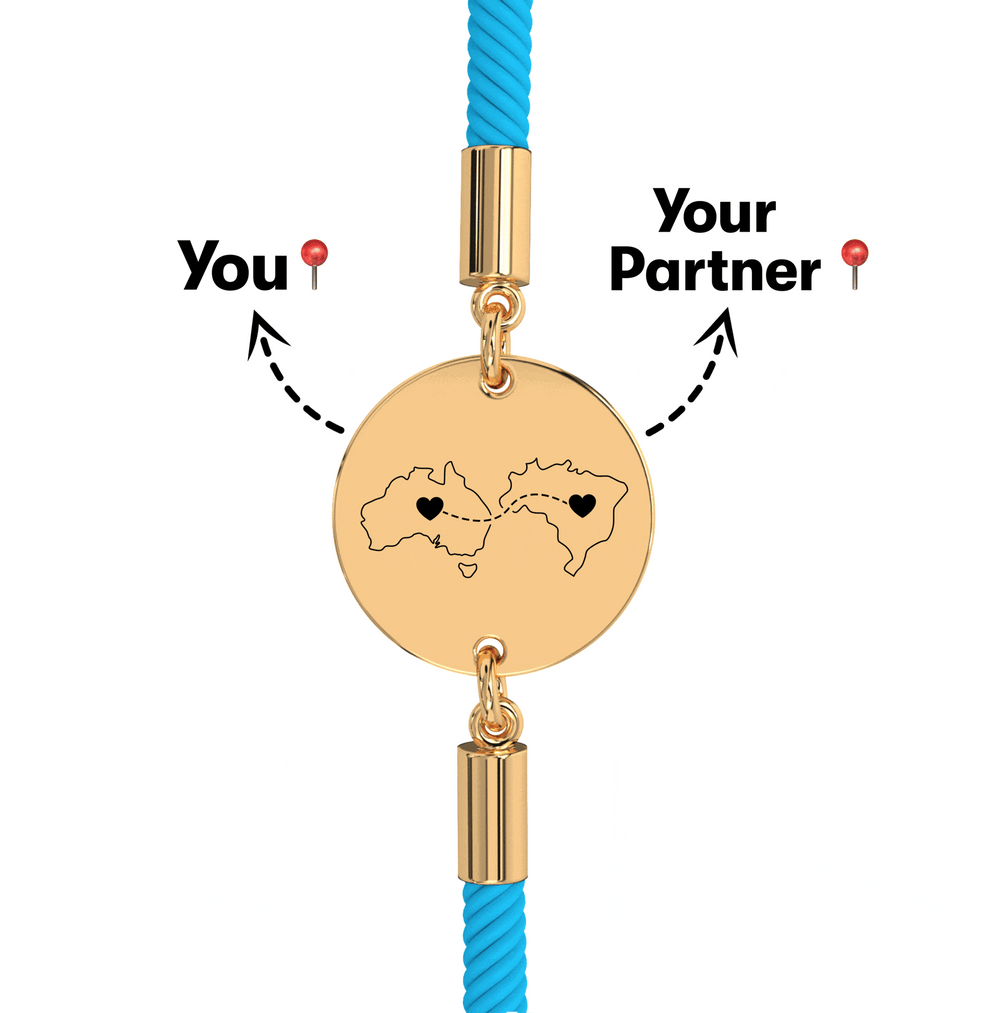 Long Distance Engraved Bracelet media 20