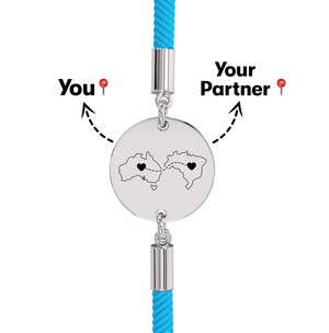 Long Distance Engraved Bracelet media 22