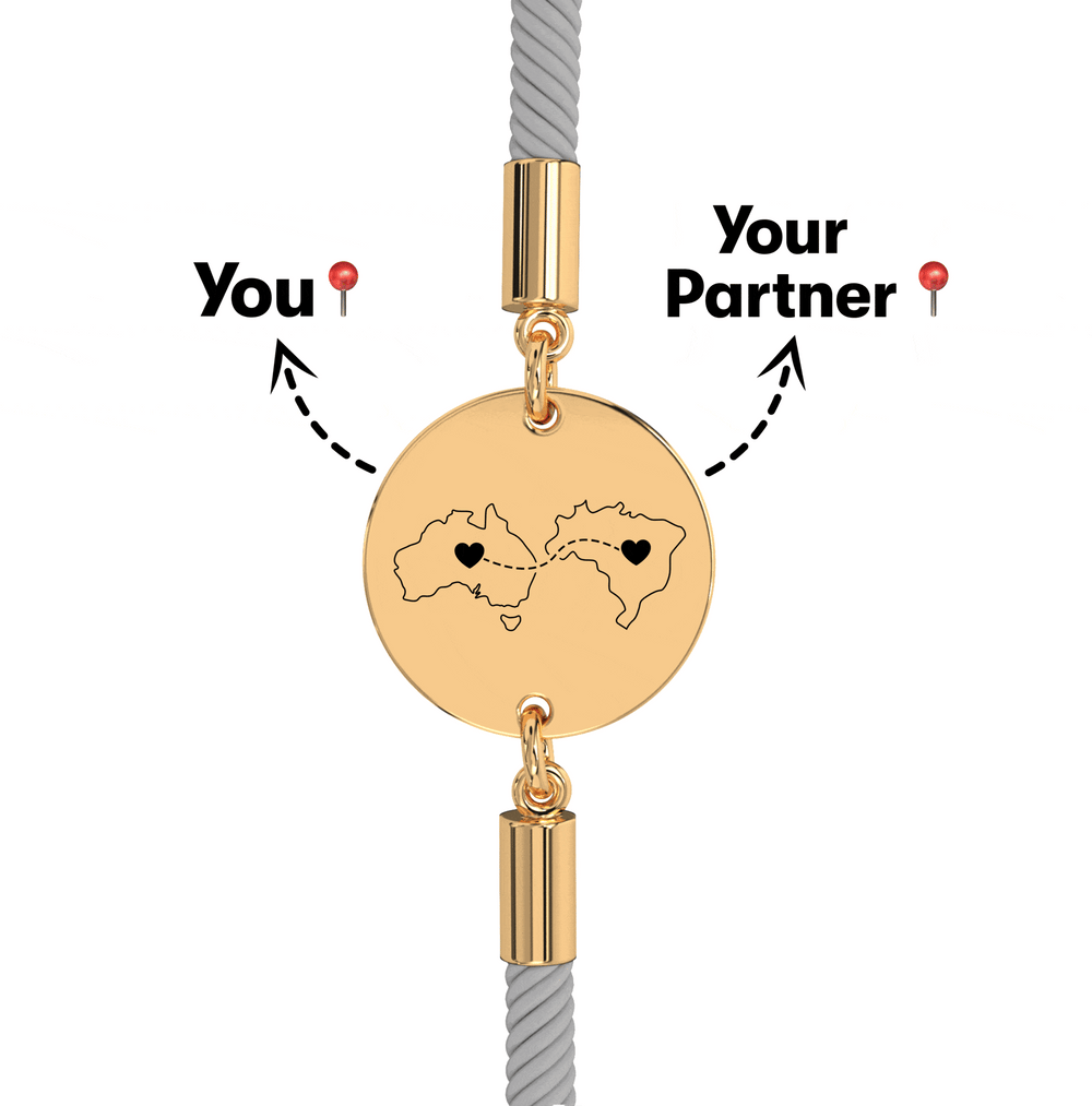 Long Distance Engraved Bracelet media 16