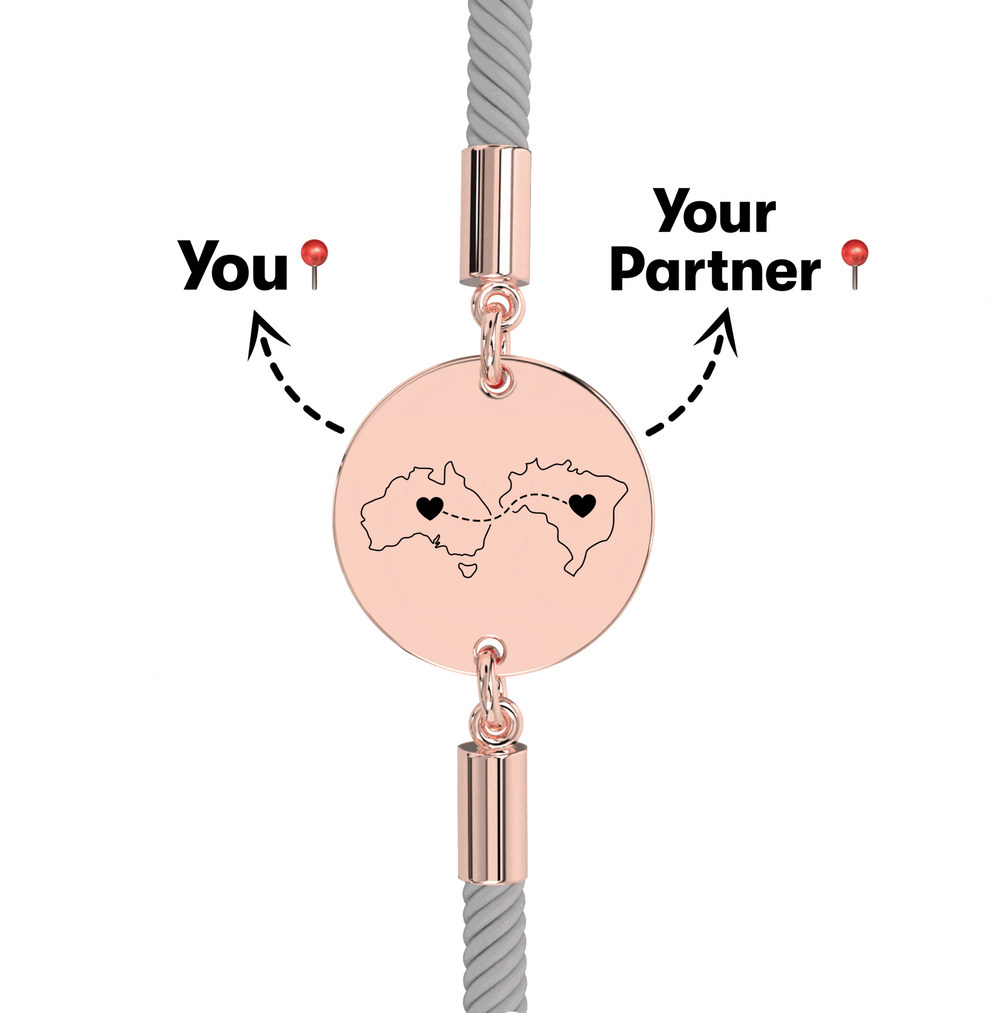 Long Distance Engraved Bracelet media 14