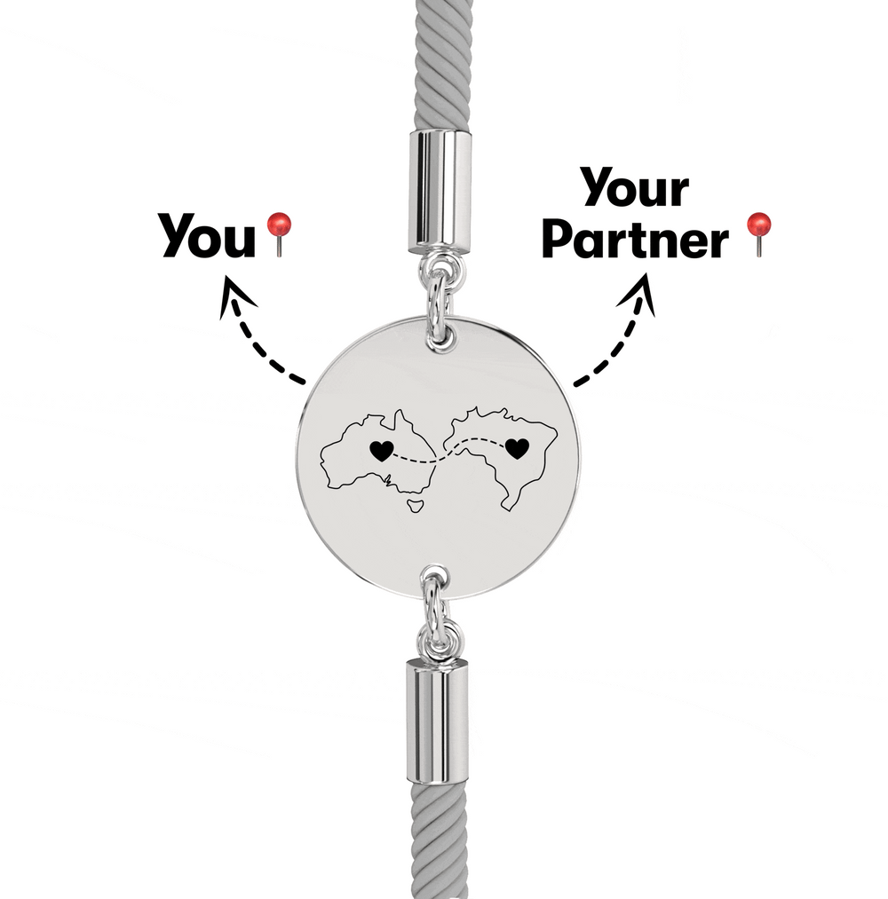Long Distance Engraved Bracelet media 15