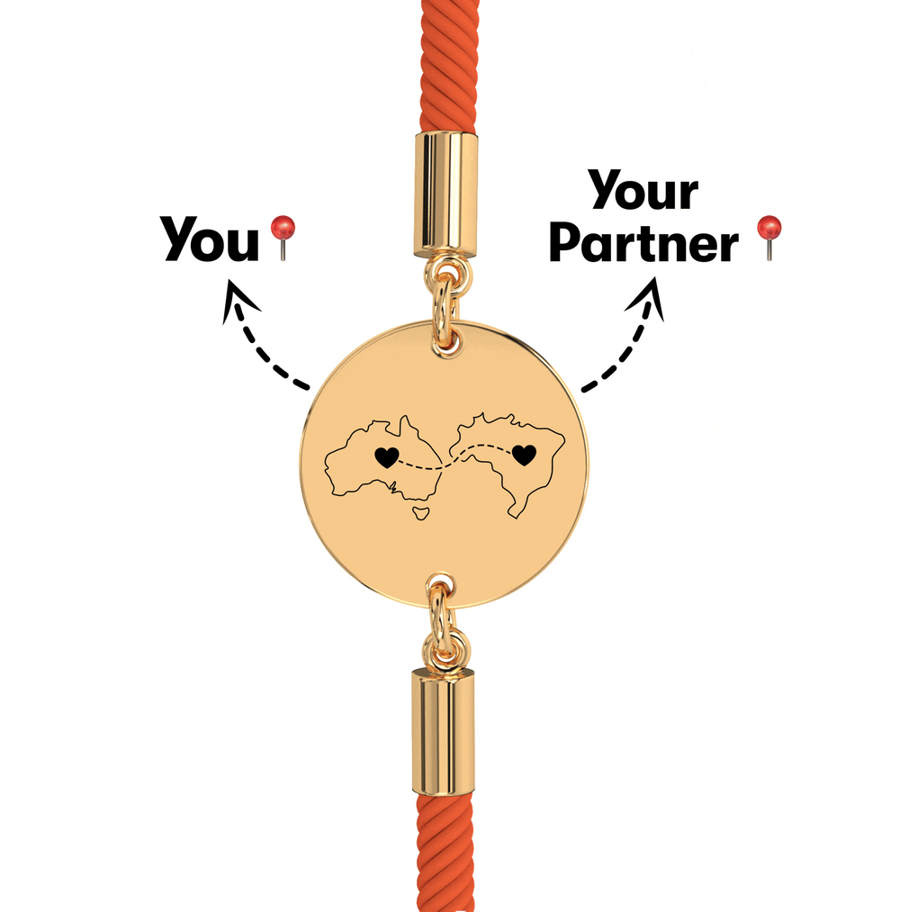 Long Distance Engraved Bracelet media 24