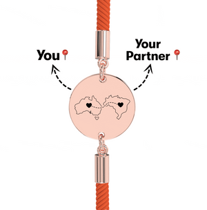 Long Distance Engraved Bracelet media 25