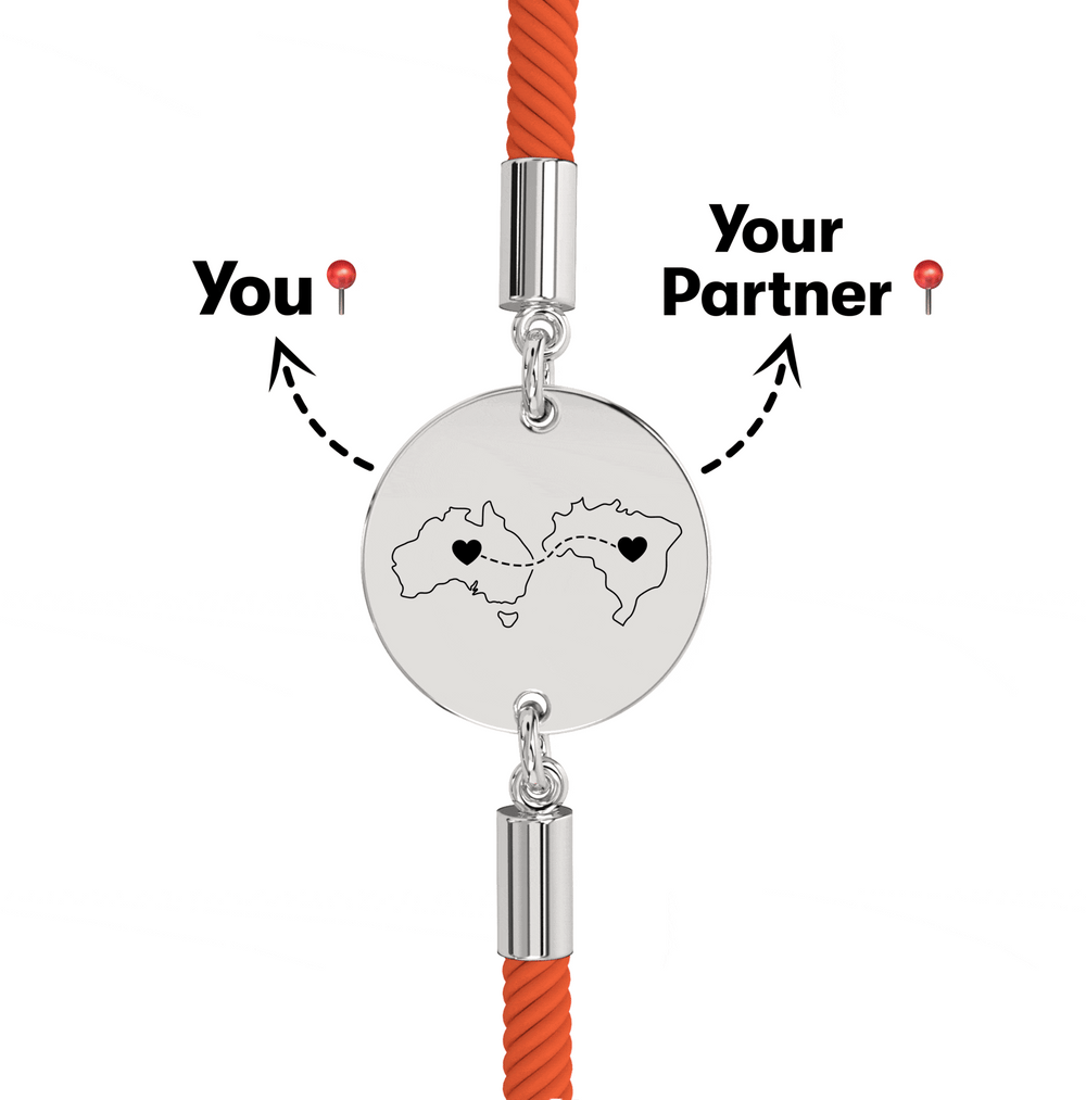 Long Distance Engraved Bracelet media 23