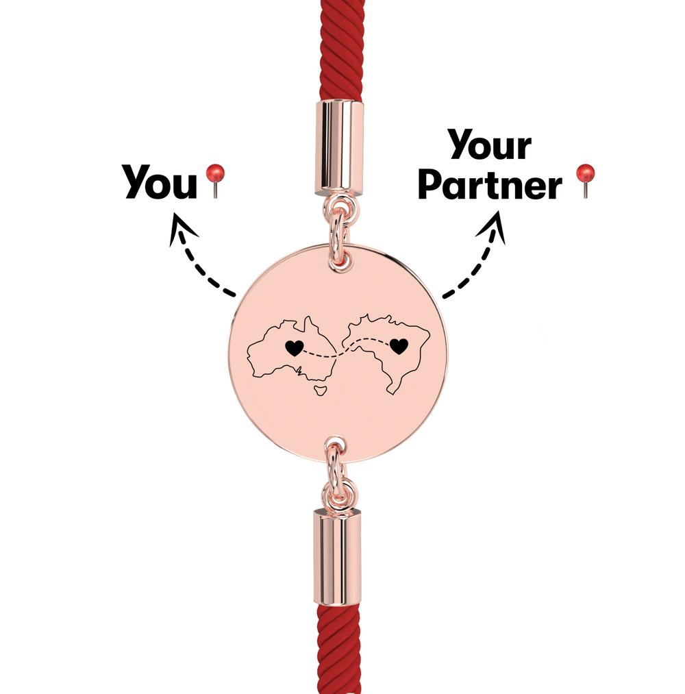 Long Distance Engraved Bracelet media 19