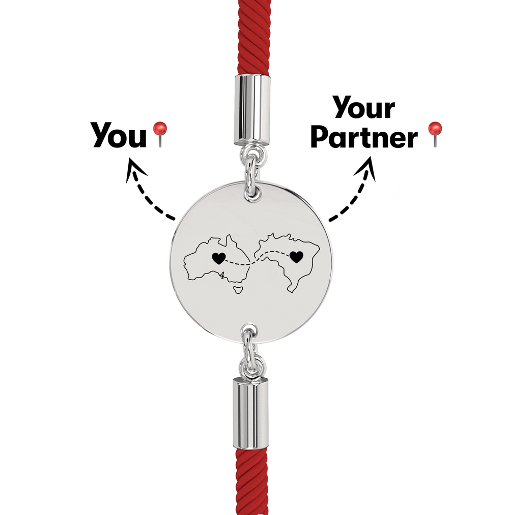 Long Distance Engraved Bracelet media 17
