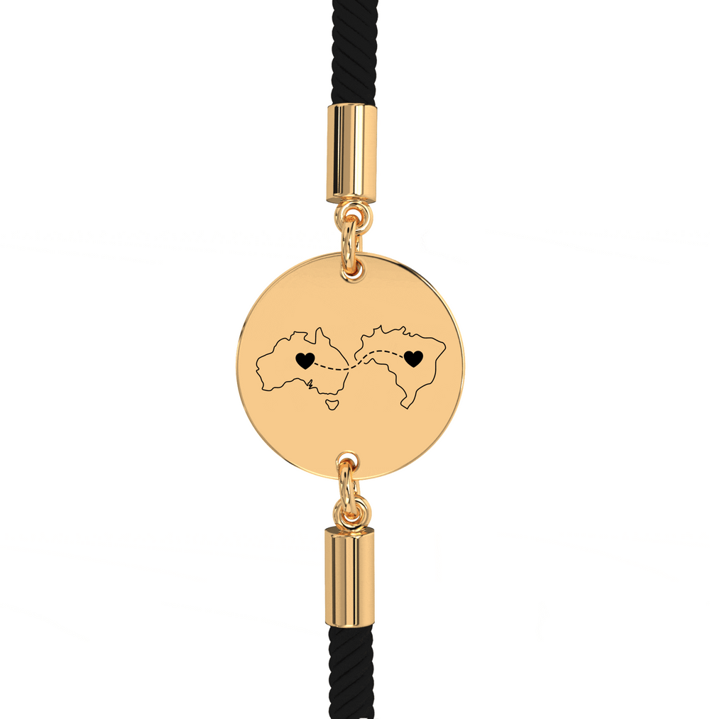 Dual Maps Engraved Bracelet media 9