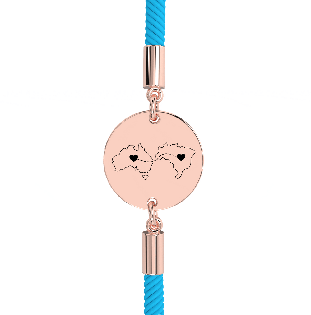 Dual Maps Engraved Bracelet media 22