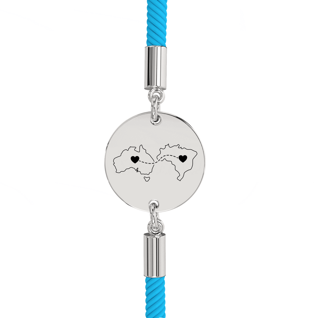 Dual Maps Engraved Bracelet media 20