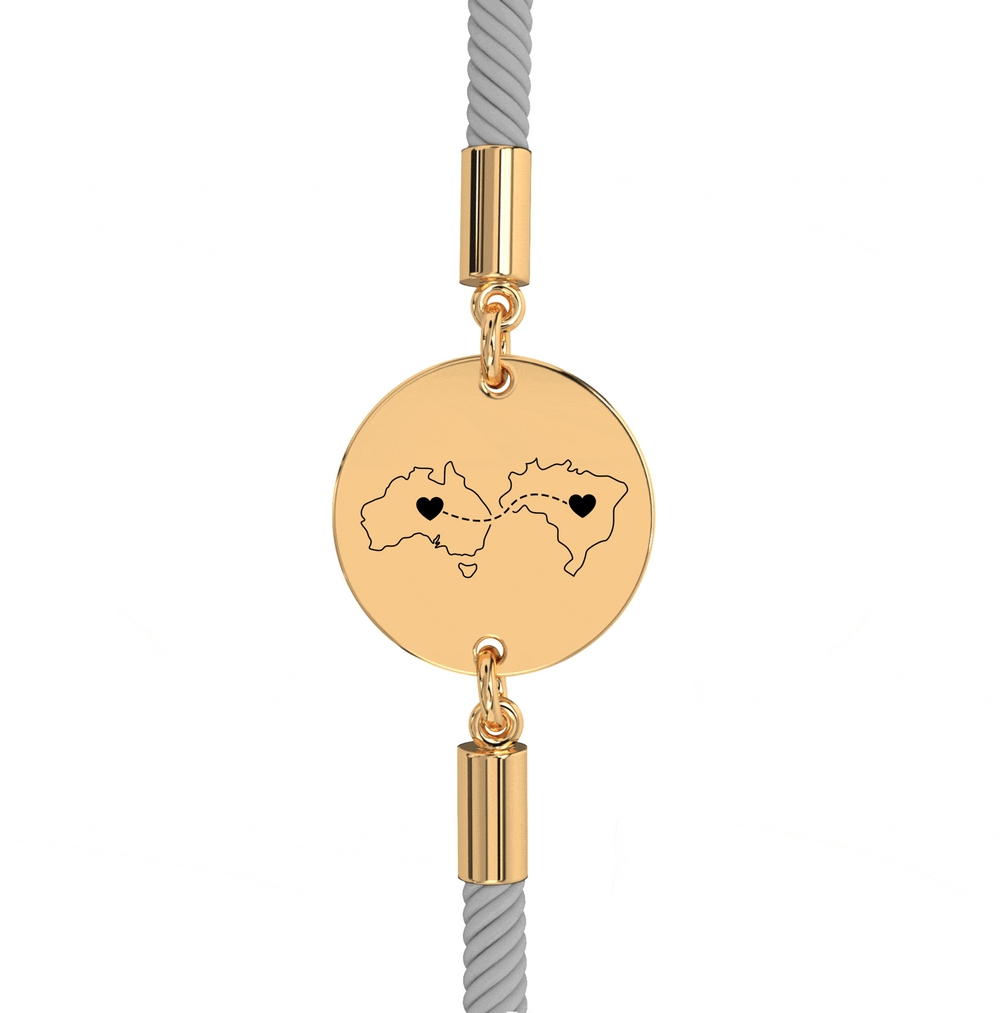 Dual Maps Engraved Bracelet media 15