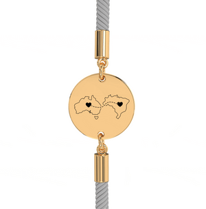 Dual Maps Engraved Bracelet media 15