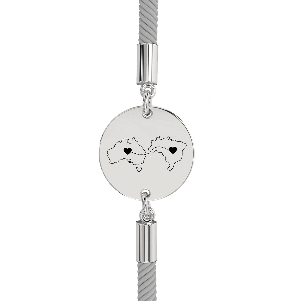 Dual Maps Engraved Bracelet media 14