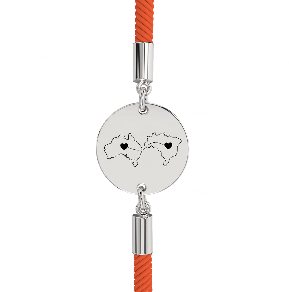 Dual Maps Engraved Bracelet media 23