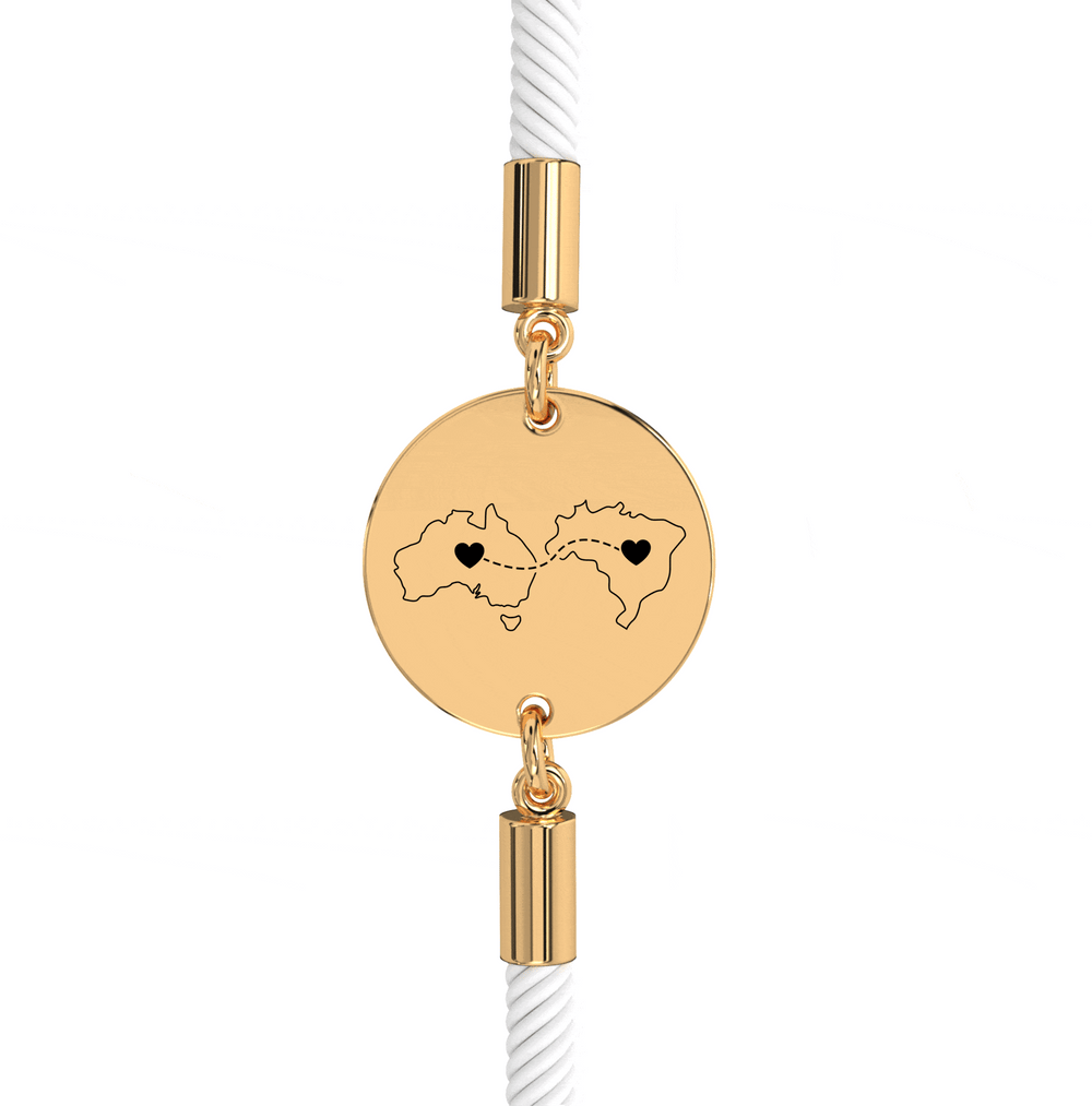 Dual Maps Engraved Bracelet media 12
