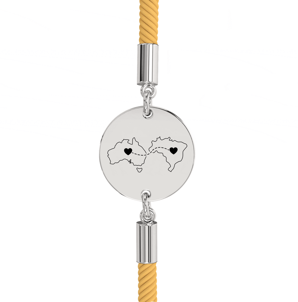 Dual Maps Engraved Bracelet media 26