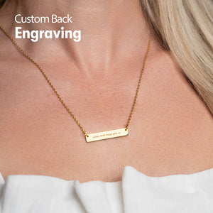 Coordinate Engraved Horizontal Bar Necklace media 10