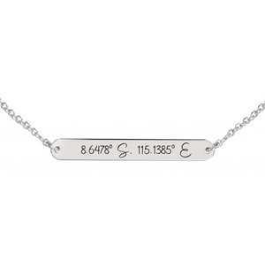 Coordinate Engraved Anklet/Bracelet media 6