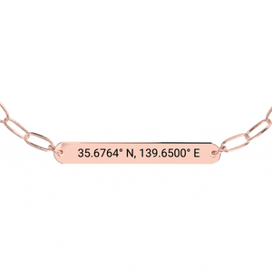 Coordinate Engraved Anklet/Bracelet media 7