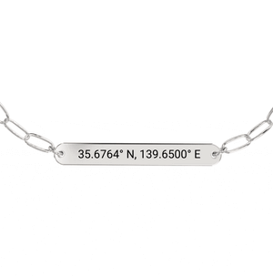 Coordinate Engraved Anklet/Bracelet media 9