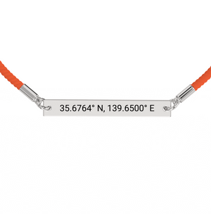 Coordinate Engraved Rope Bracelet media 21
