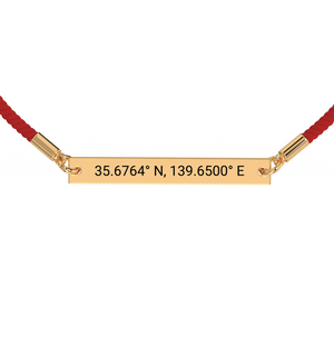 Coordinate Engraved Rope Bracelet media 13