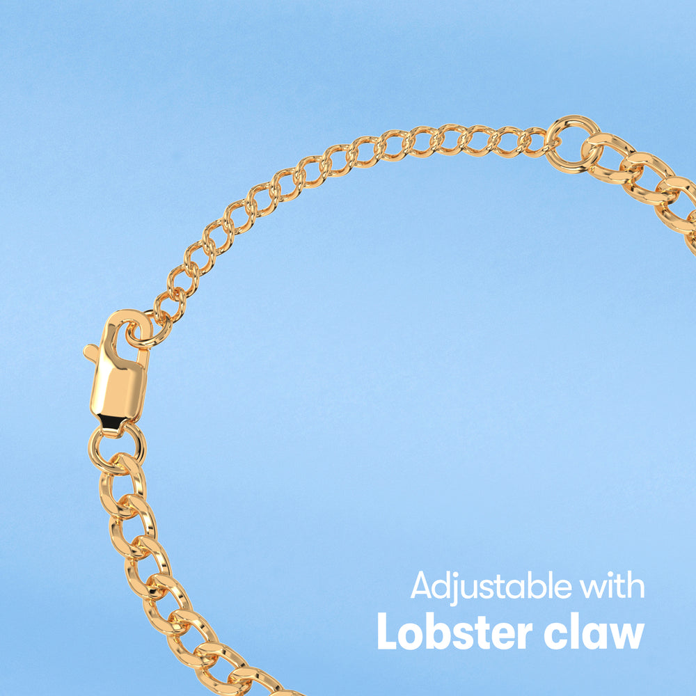 Long Distance Engraved Chunky Bracelet media 14
