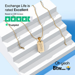 Two Homes Engraved Dogtag Necklace media 12