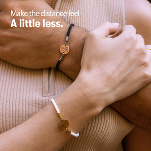 Two Homes Engraved Bracelet