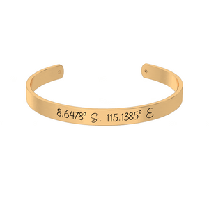 Coordinate Engraved Cuff media 7