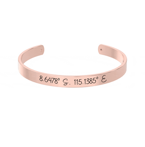 Coordinate Engraved Cuff media 5