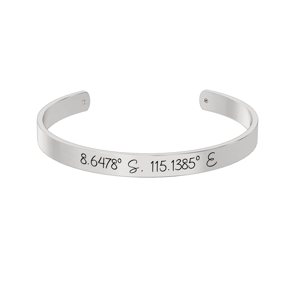 Coordinate Engraved Cuff media 6