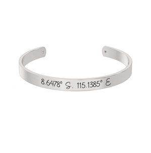 Coordinate Engraved Cuff media 6