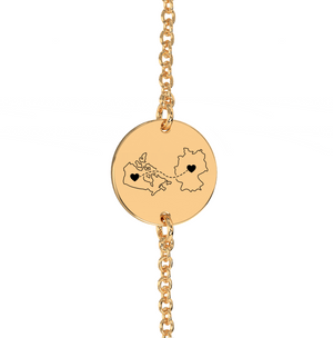 Dual Maps Engraved Anklet/Bracelet media 7