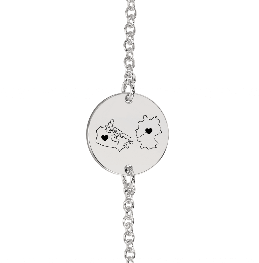 Dual Maps Engraved Anklet/Bracelet media 4